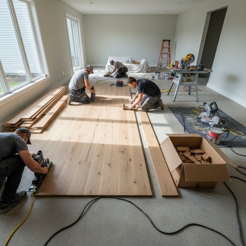 Maple Flooring Installation
